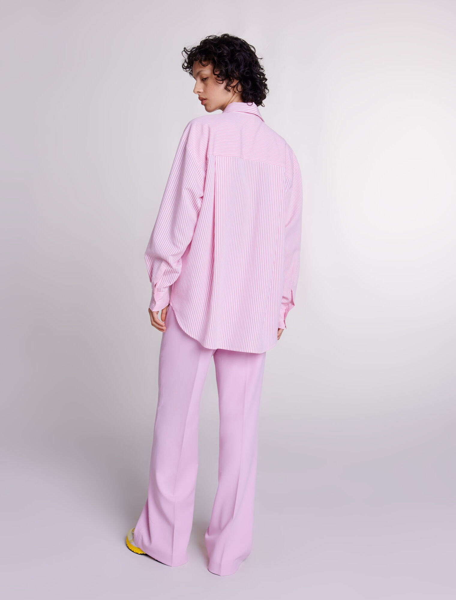 Wide-leg suit trousers