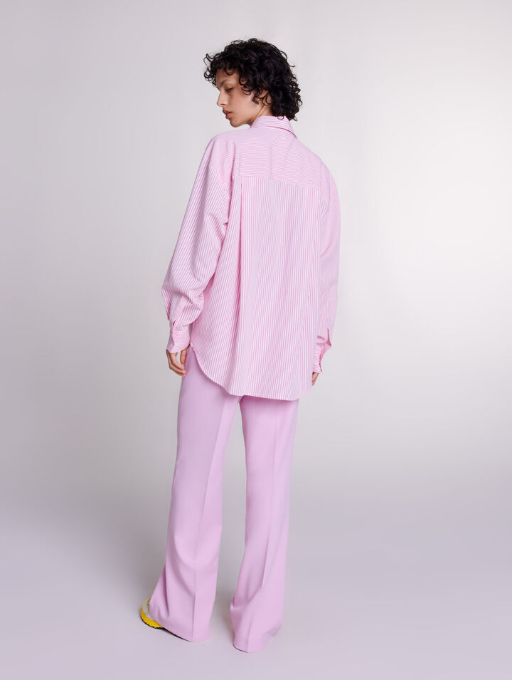 Wide-leg suit trousers