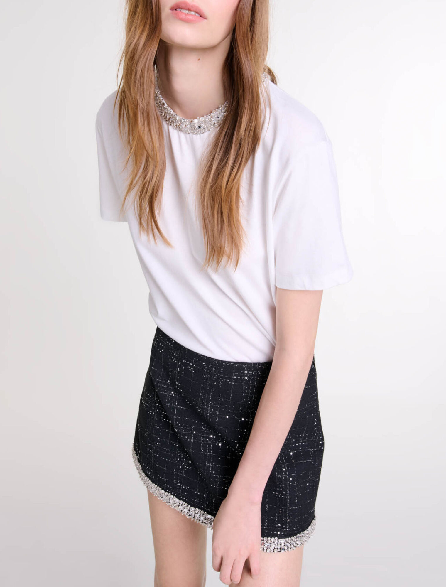 Sequinned skort
