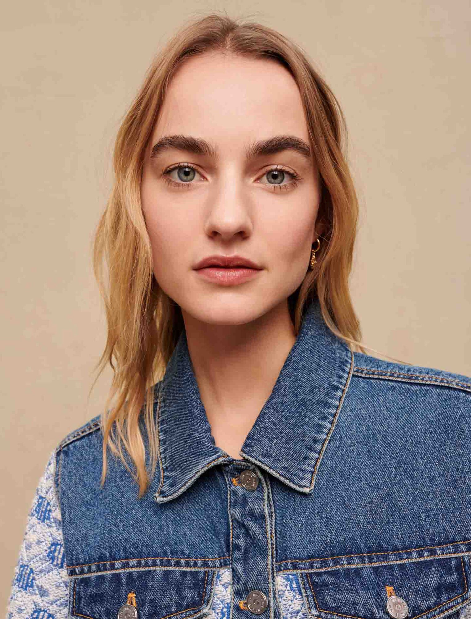 Cropped denim jacket