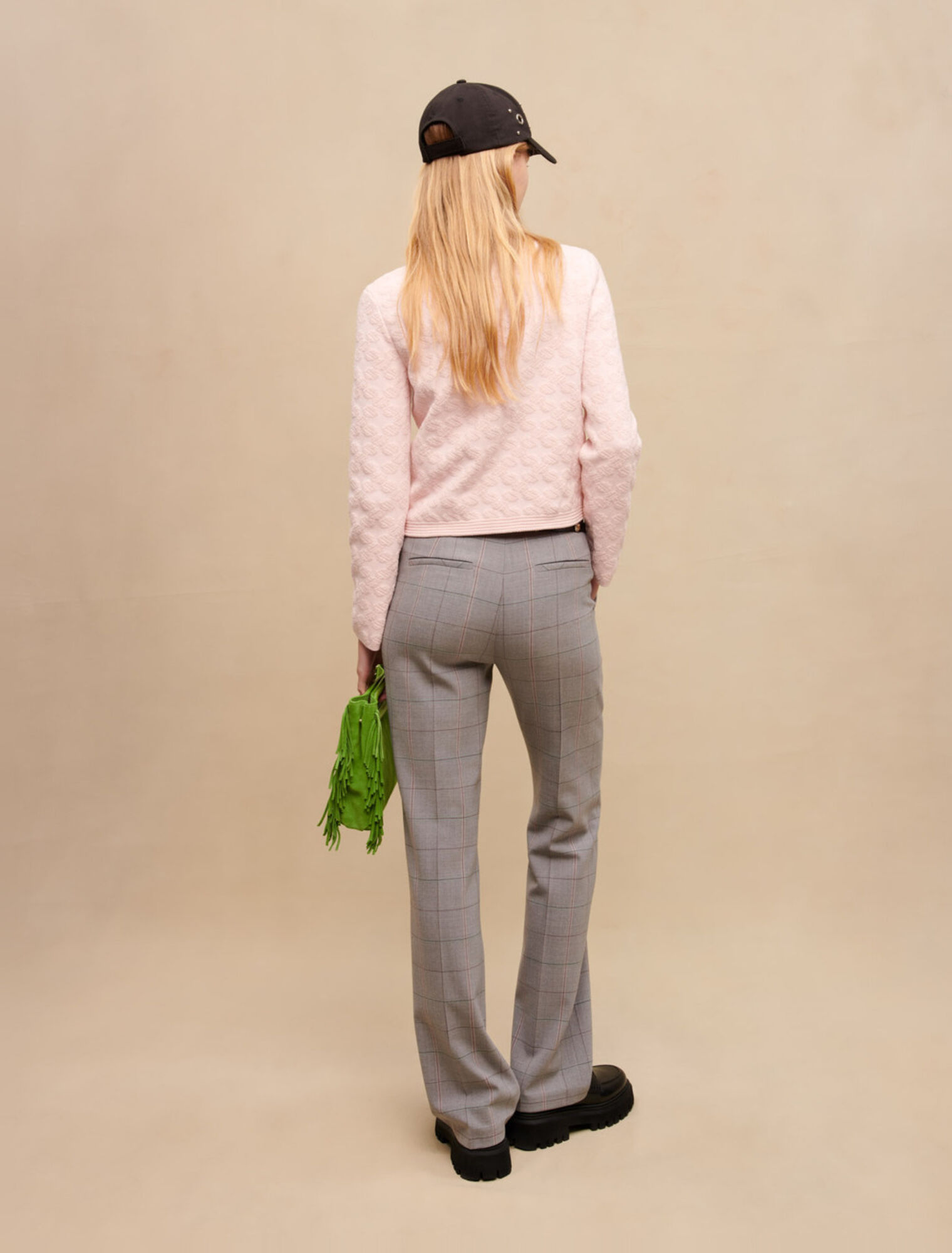 Straight-leg suit pants