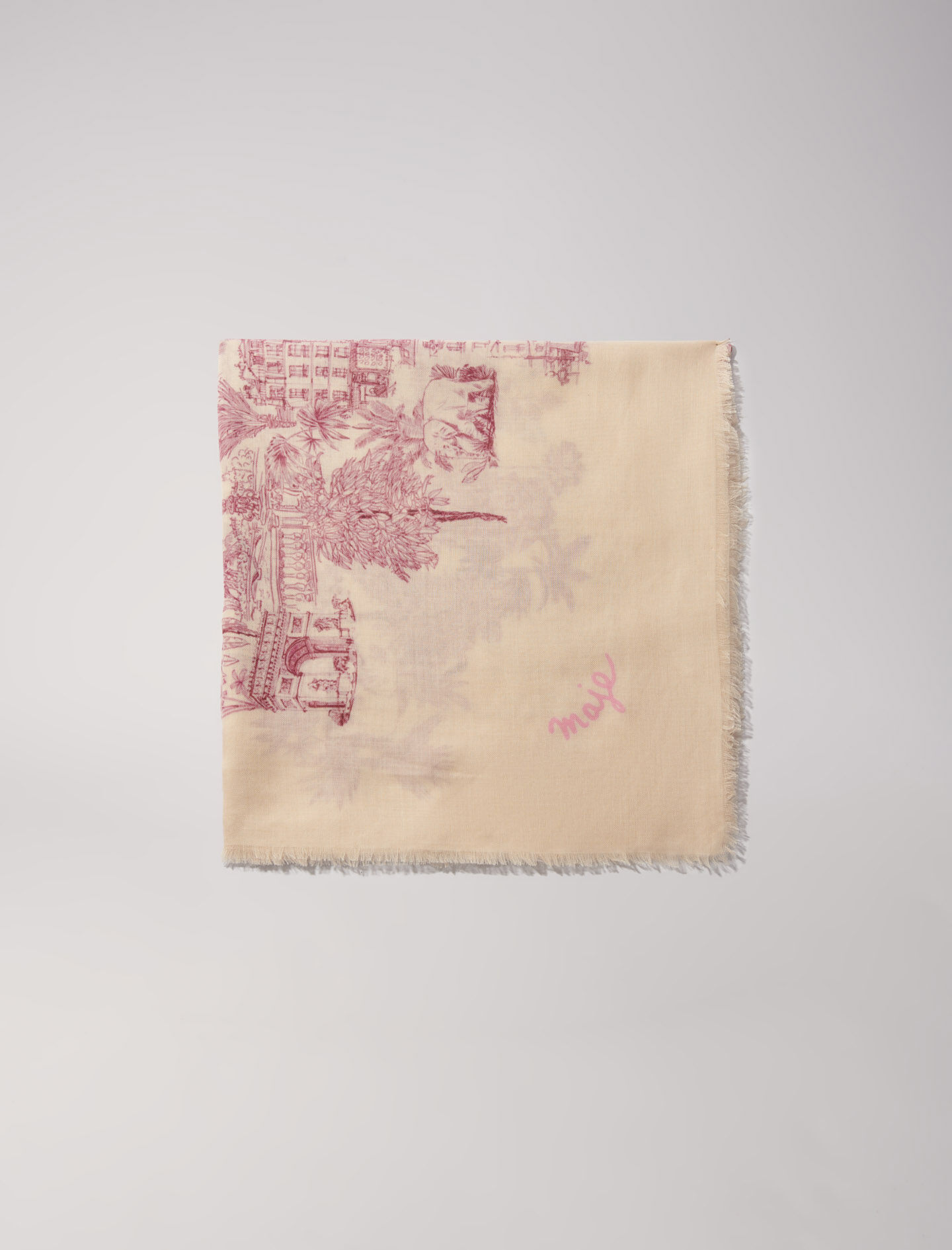 【保証書付】 blend cashmere Patterned scarf Maje | Women For Pink トップス