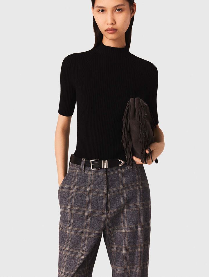 Rib knit top