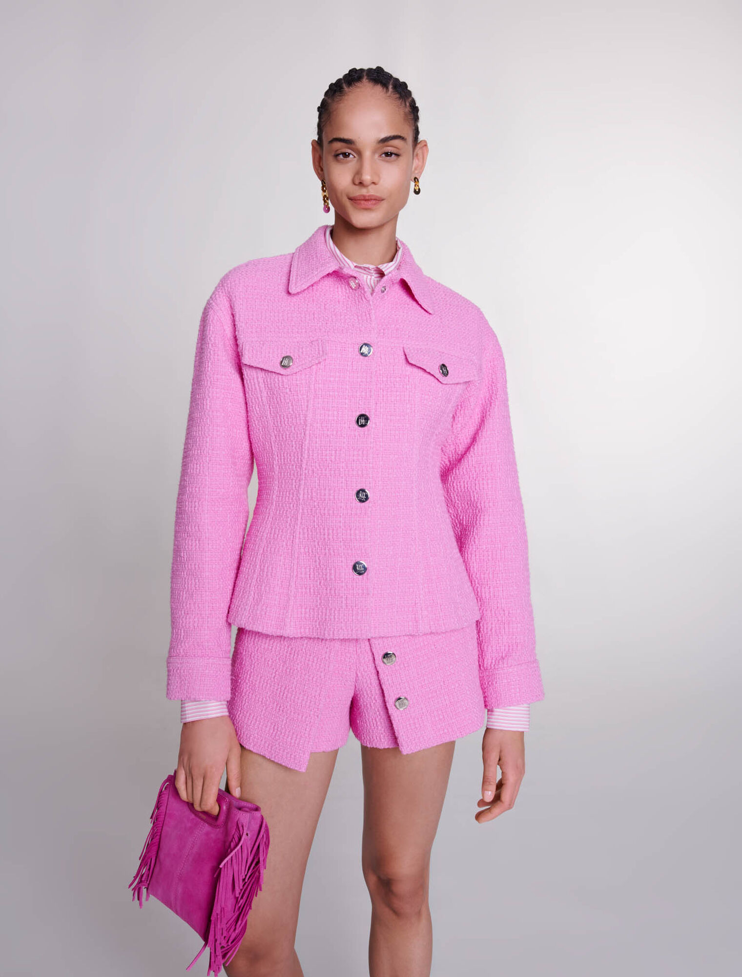 Fitted tweed jacket