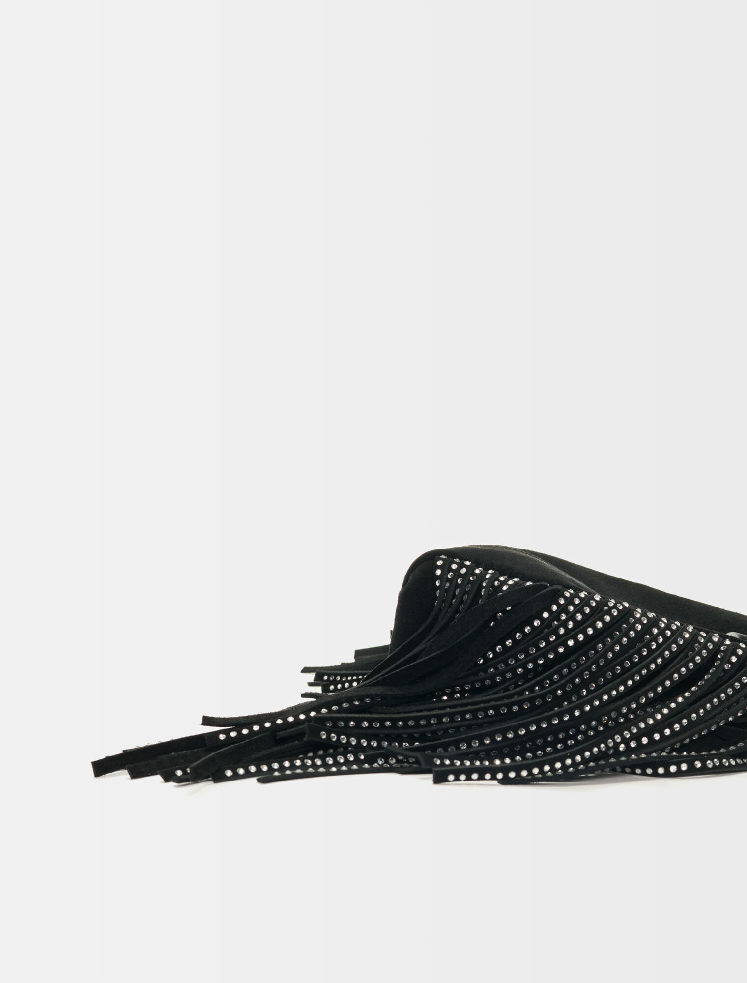 Black suede Mini M bag