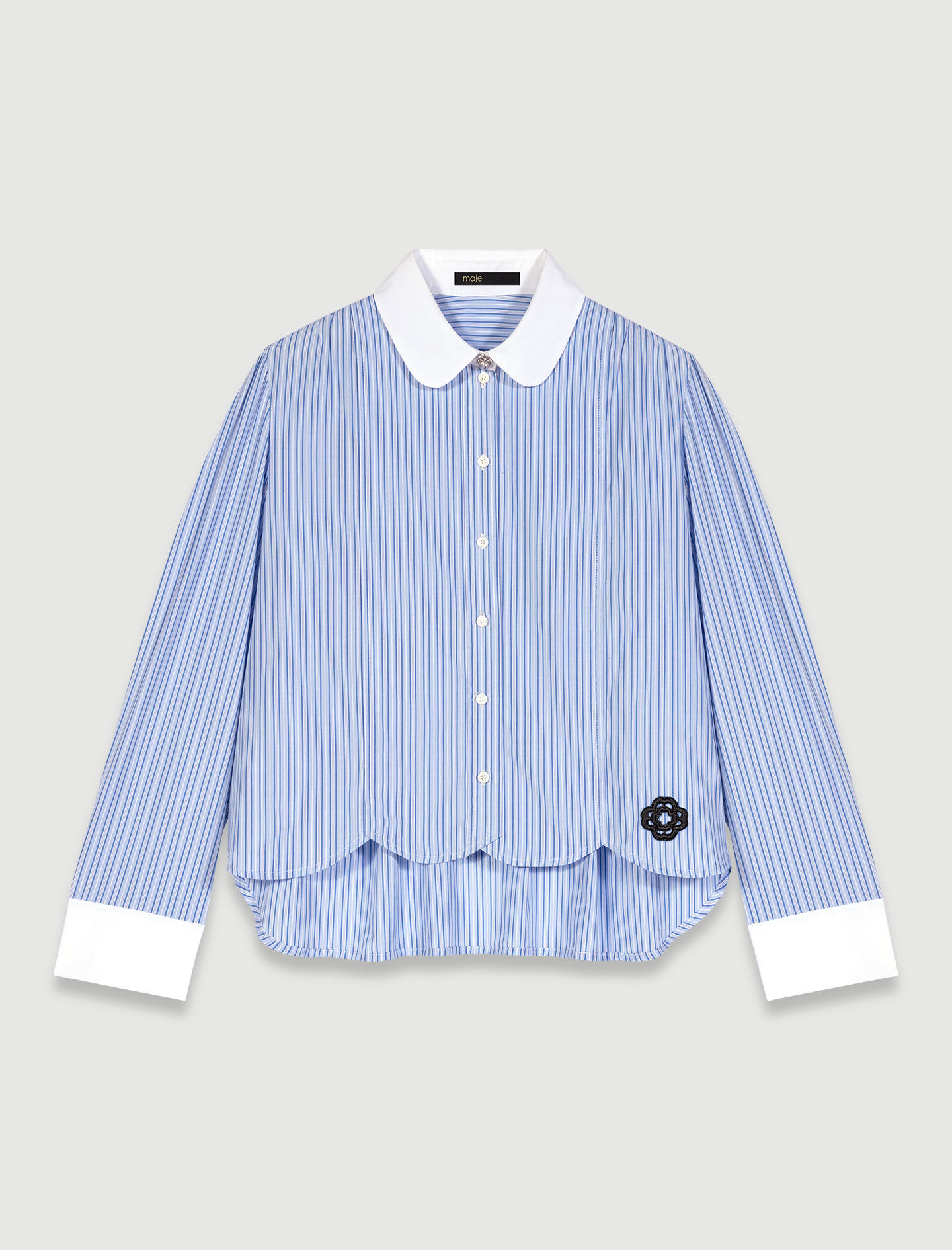 Contrast stripe shirt