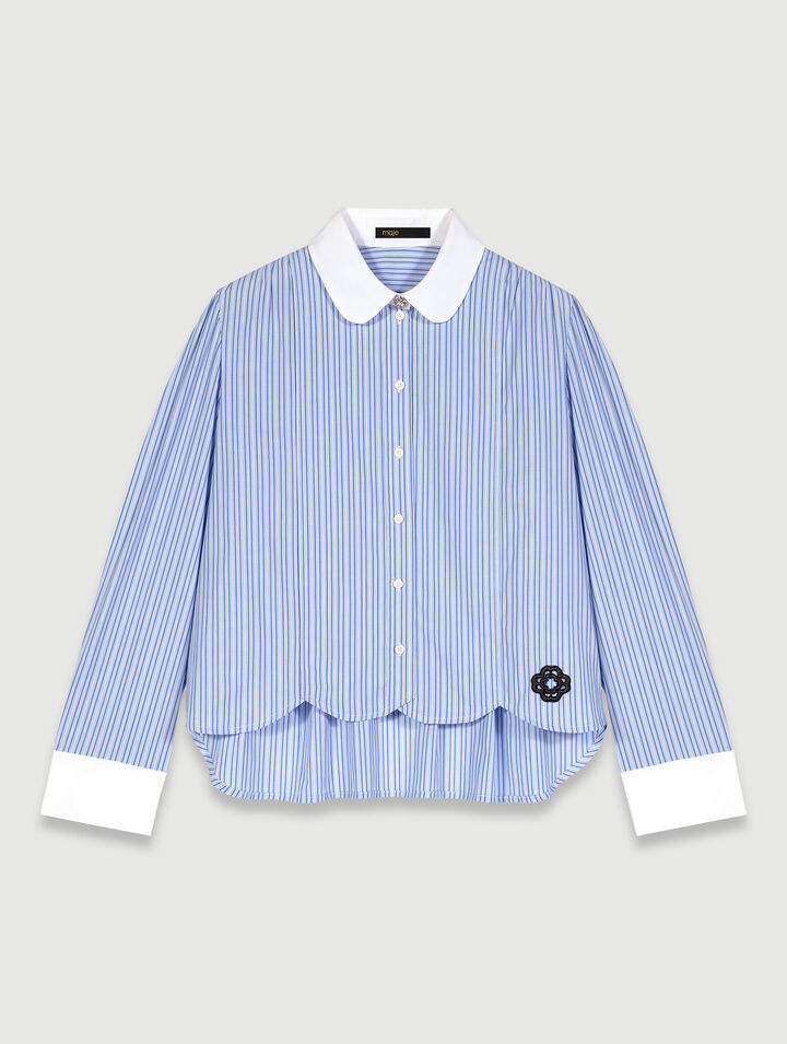 Contrast stripe shirt