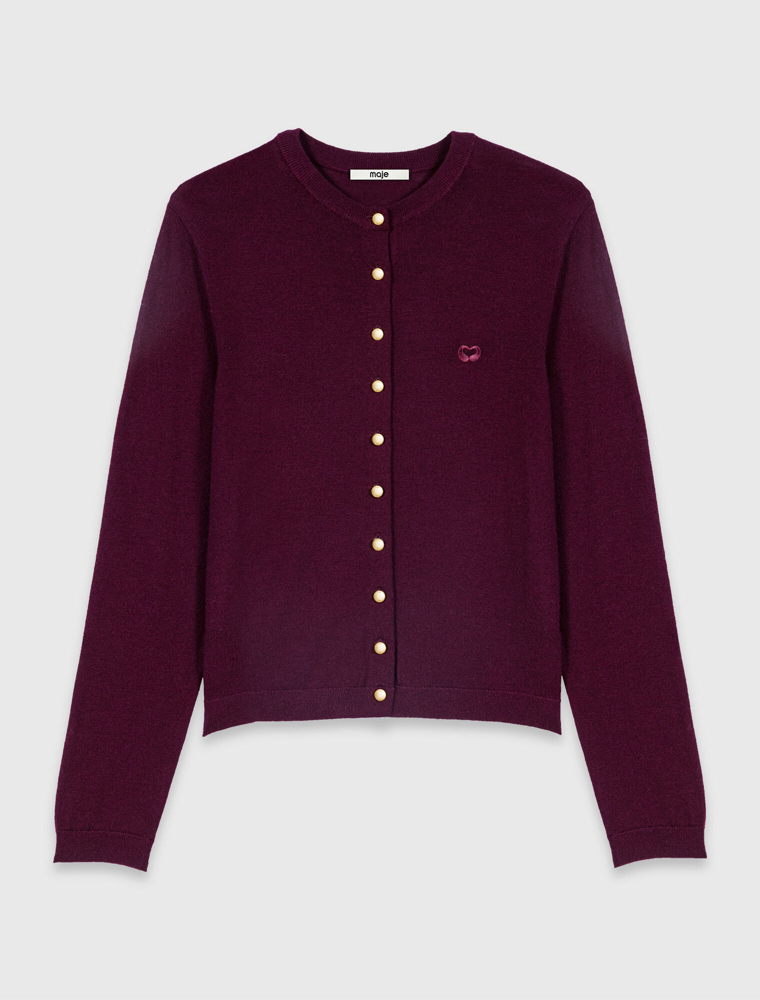 Cardigan with embroidered logo