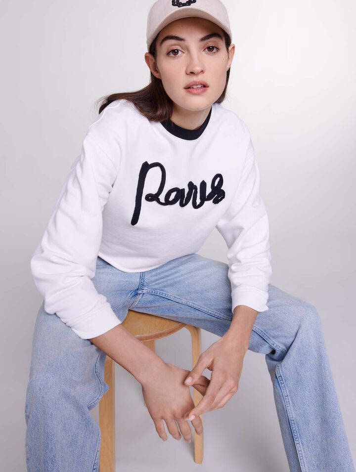 Cropped sweatshirt