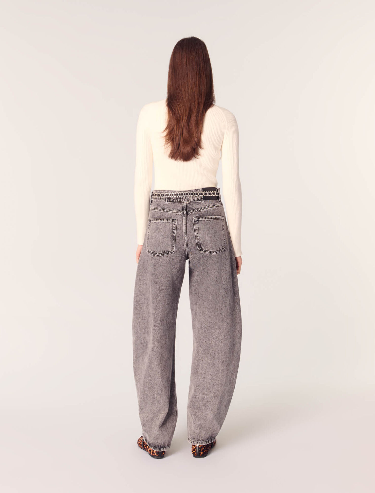 Rib knit jumper