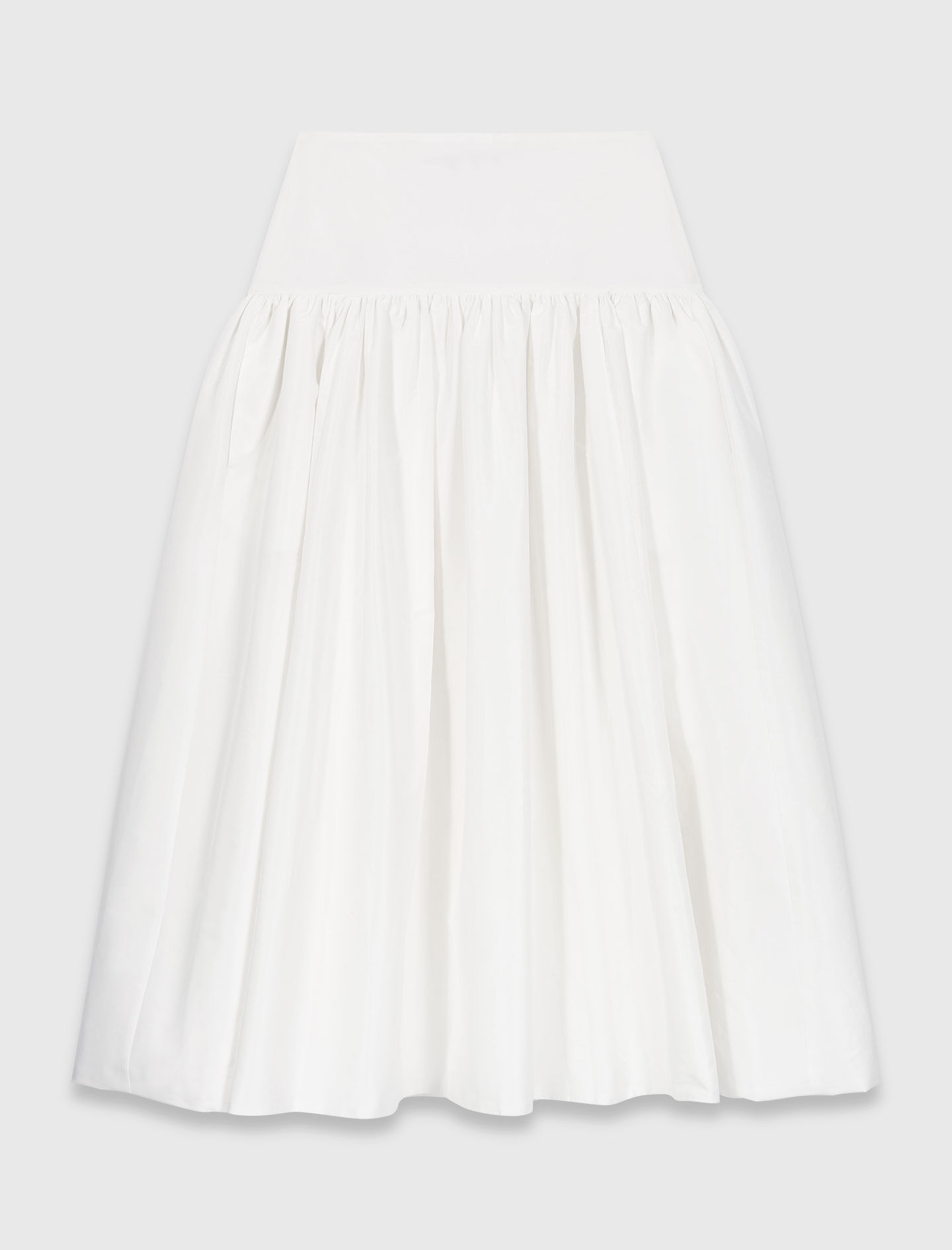 マチャット2way nylon taffeta skirt♡ White Long taffeta skirt White For Women | Maje