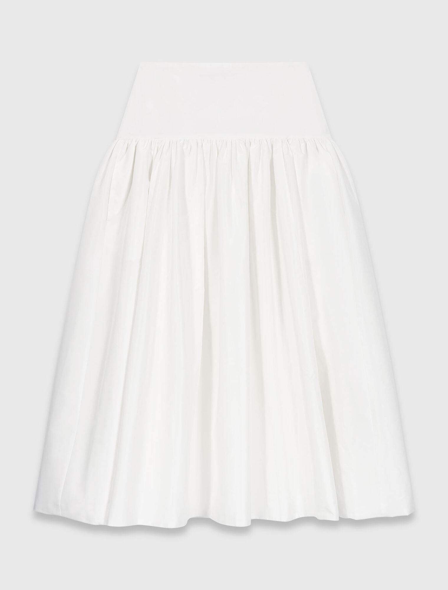Long taffeta skirt
