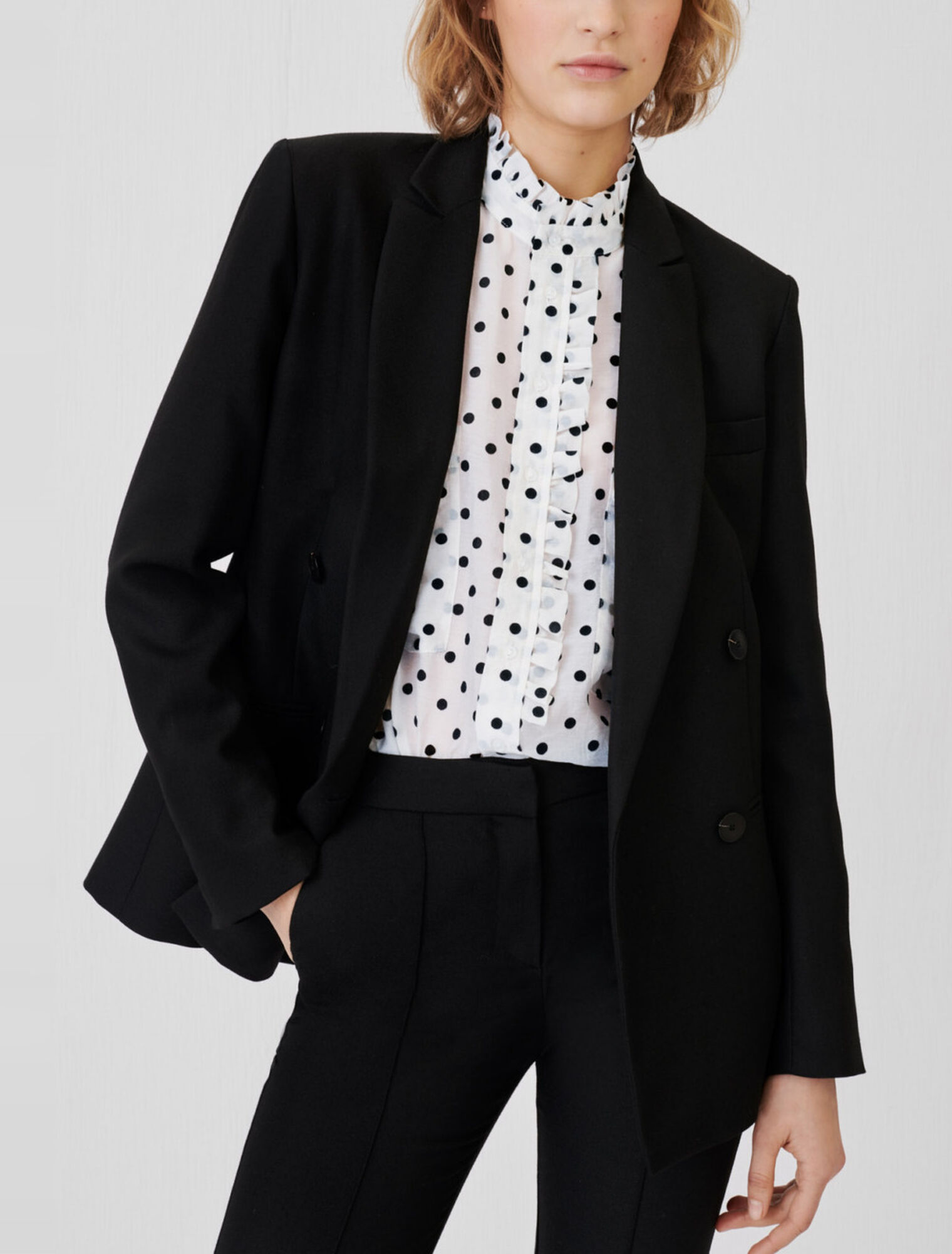Black suit jacket