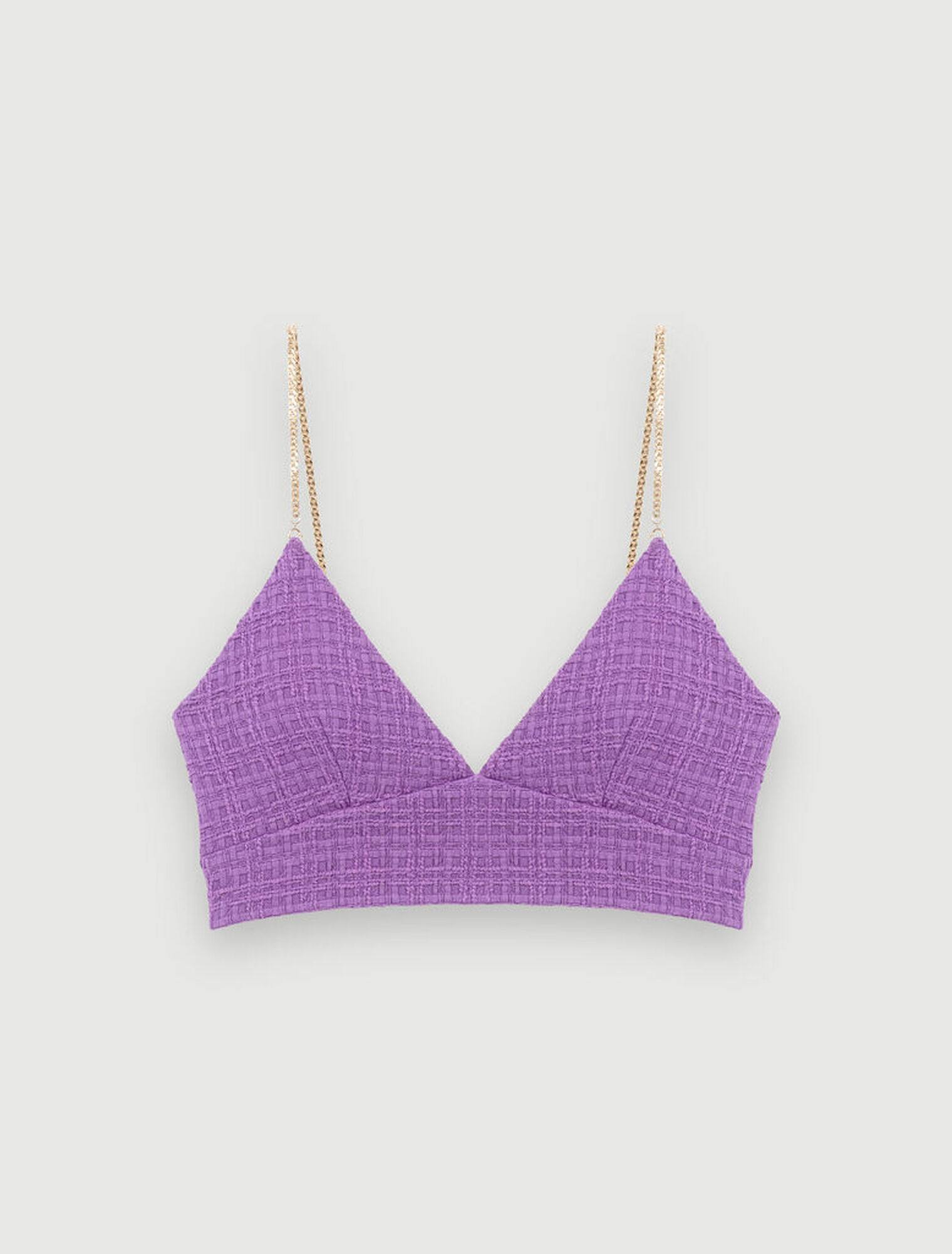 Tweed crop top