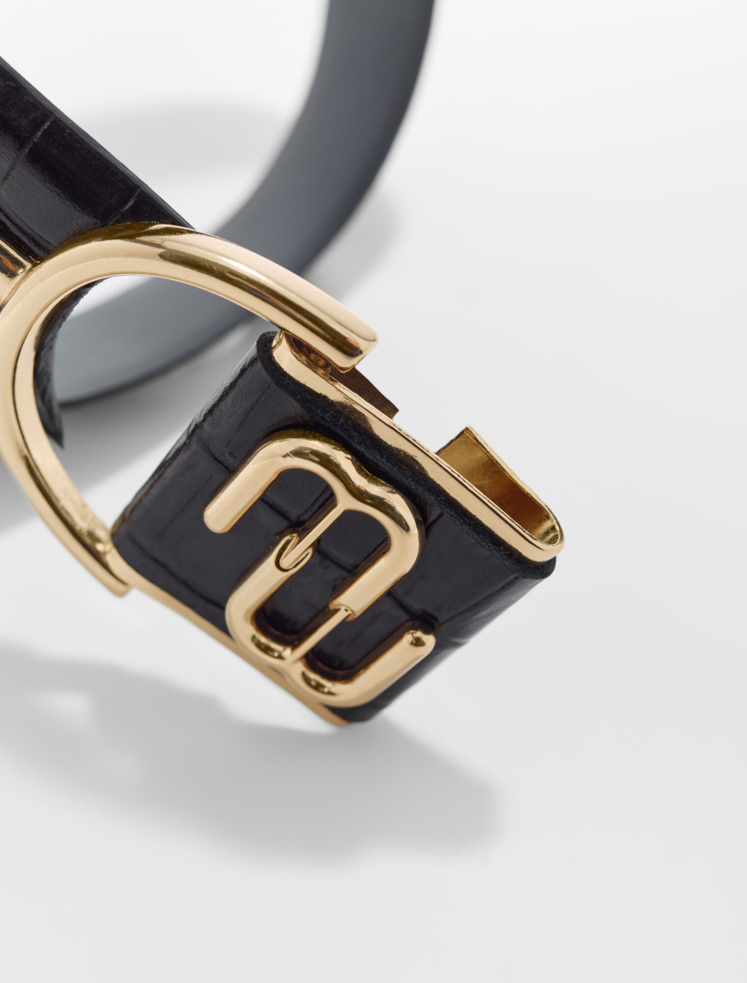 Maje double M leather belt