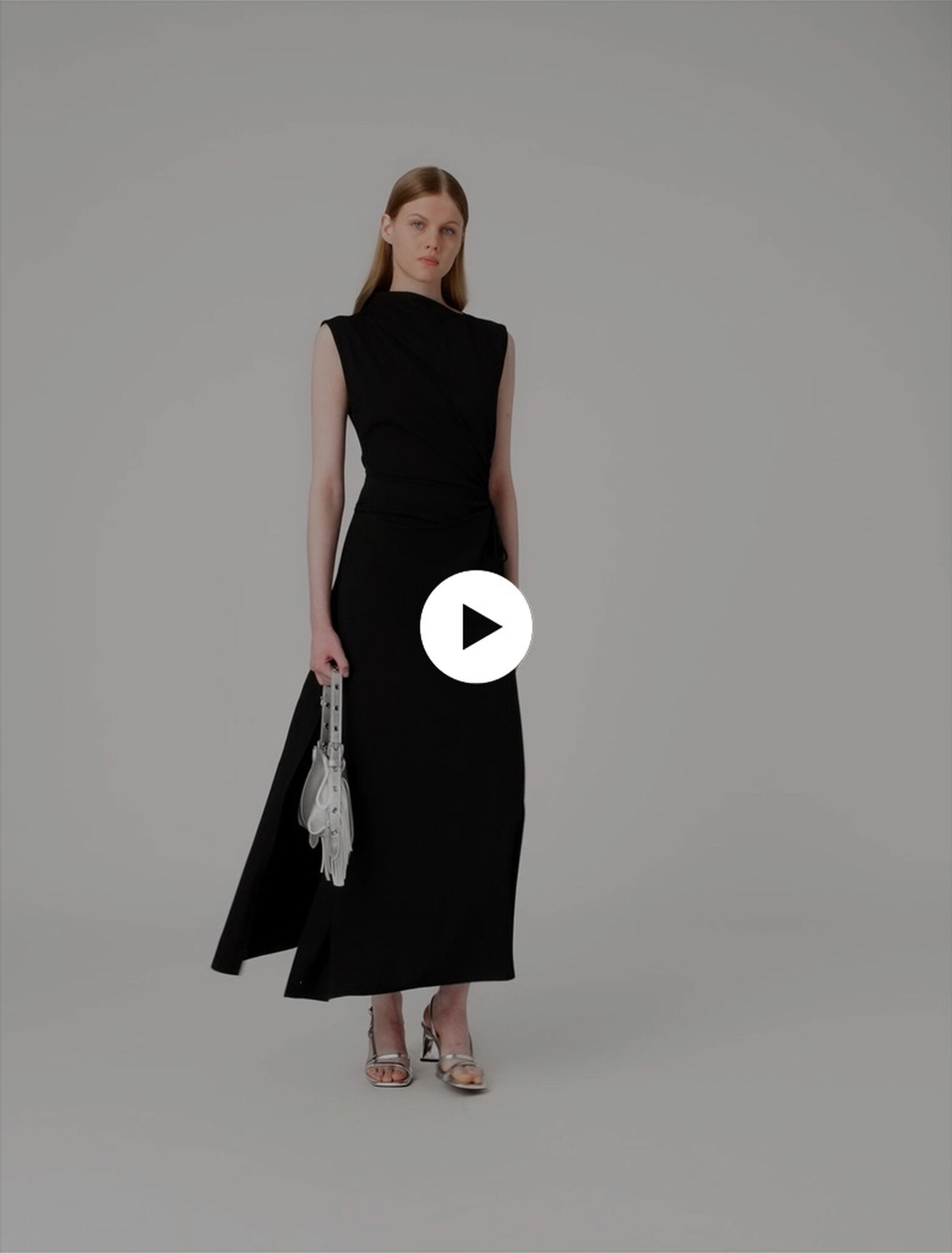Cutout waist maxi dress