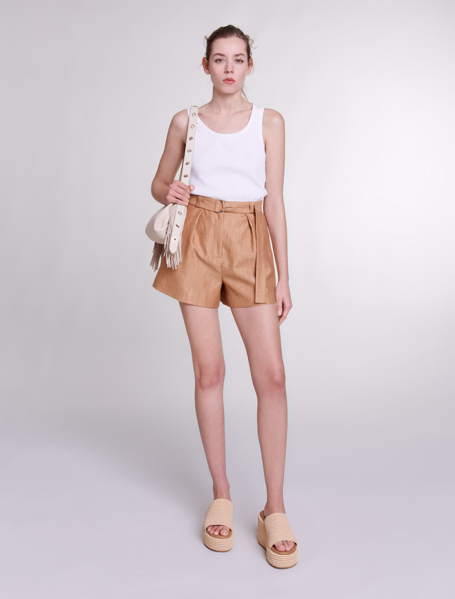 Linen shorts