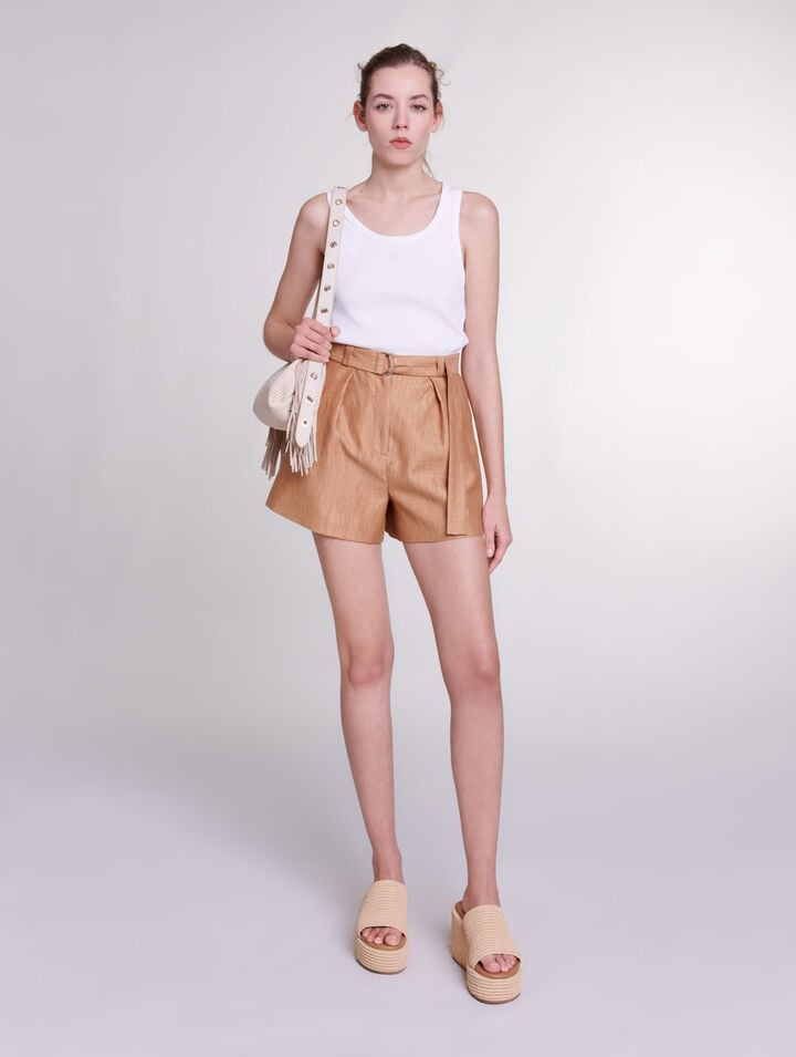 Linen shorts