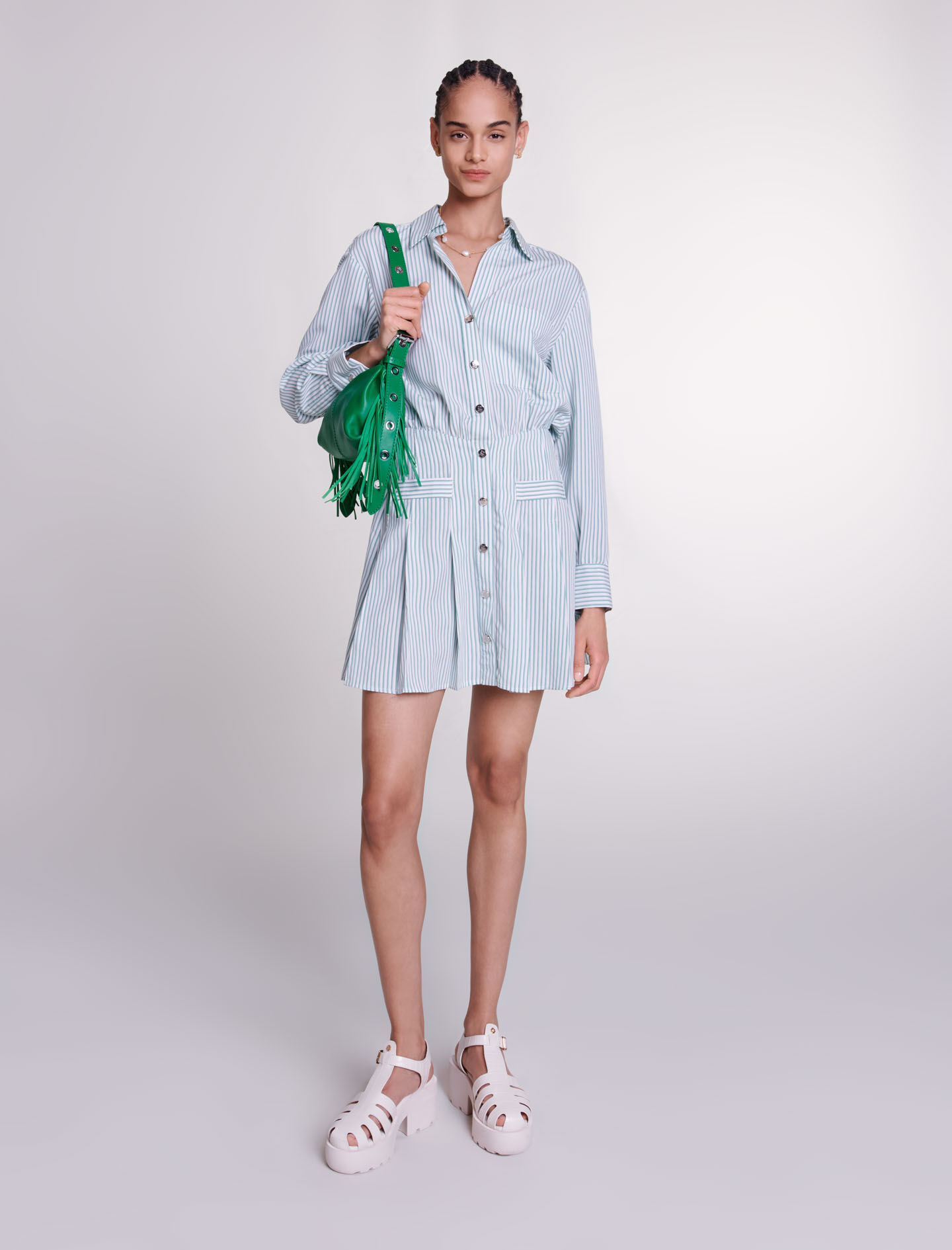 Tshirt dress striped on sale