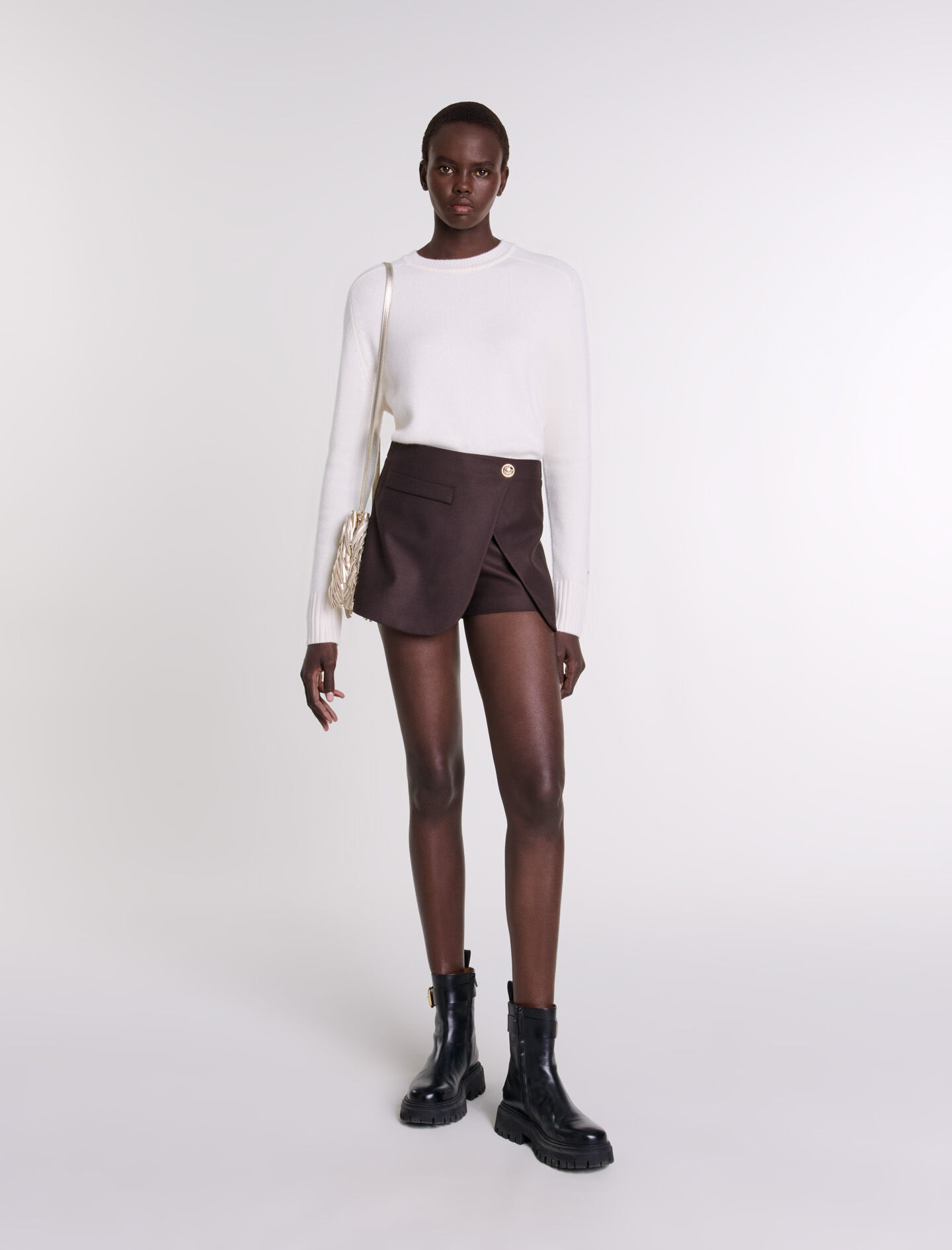 マリー Cashmere jumper White For Women | Maje