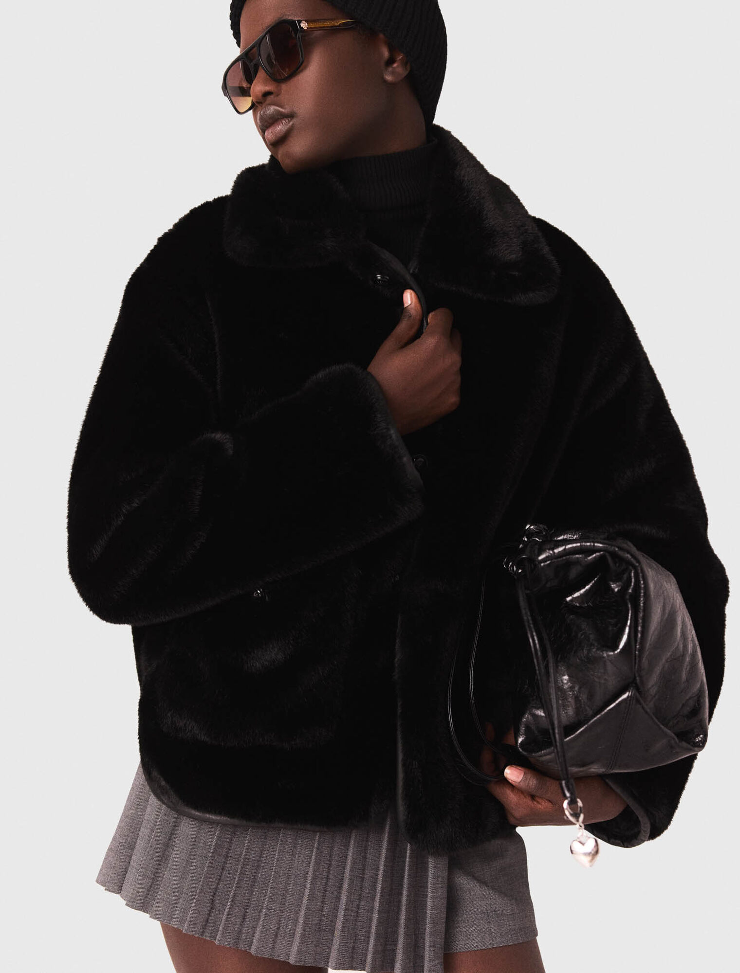 Reversible sequin puffer jacket