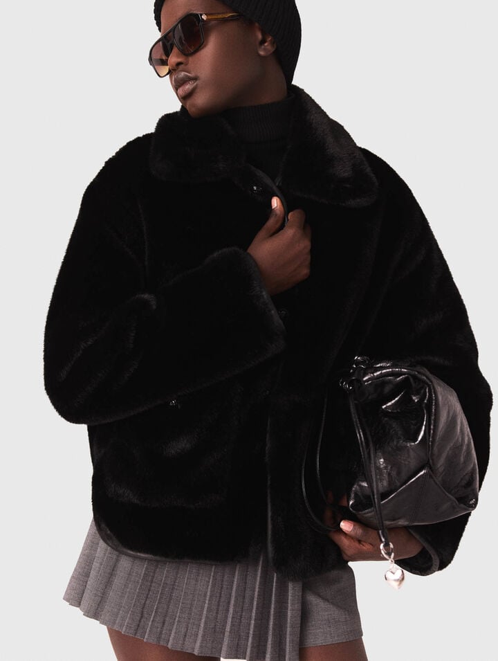 Reversible sequin puffer jacket