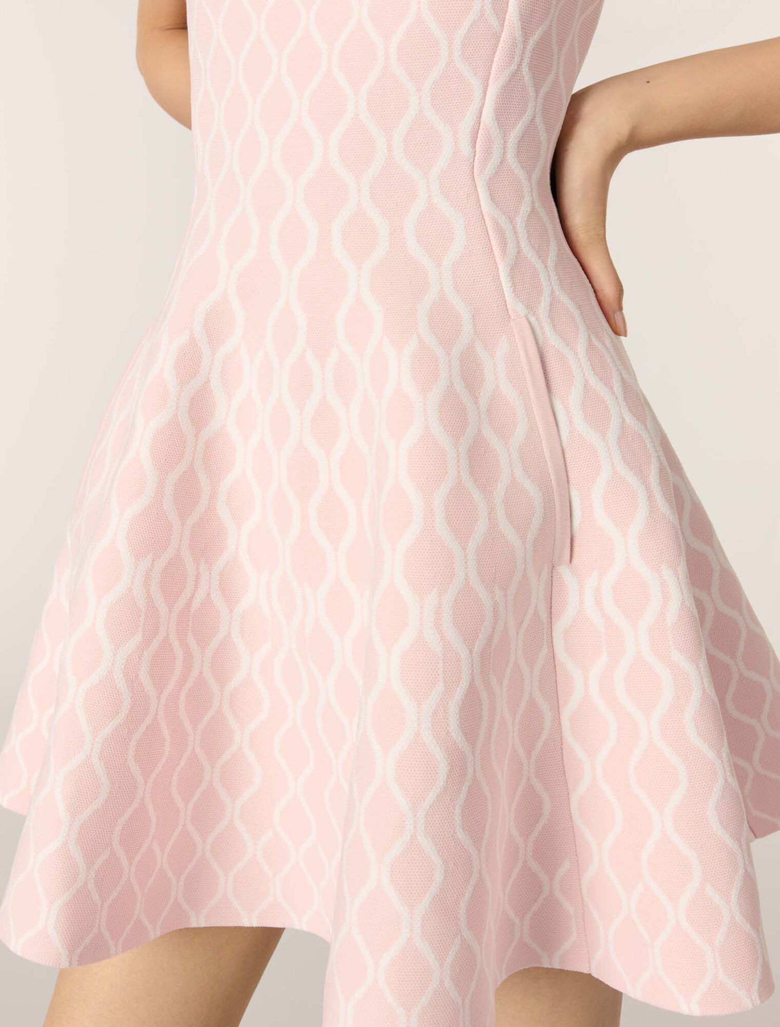 Mini jacquard knit dress