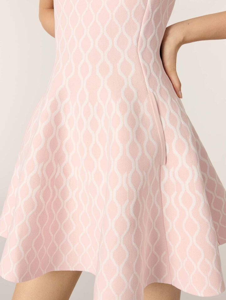 Mini jacquard knit dress