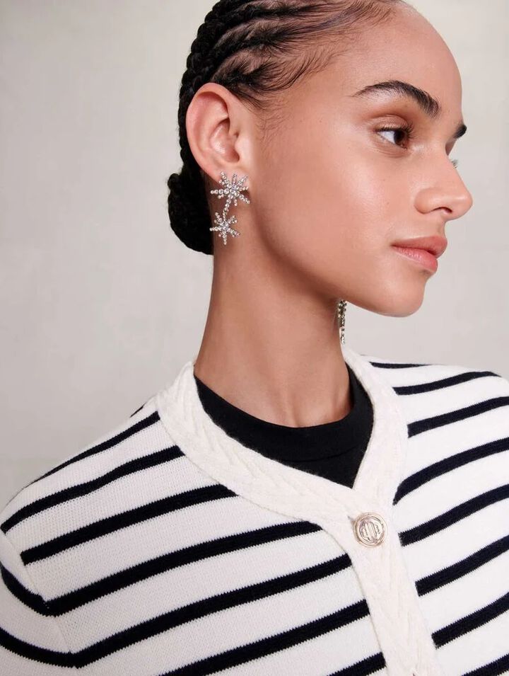 Star strass-earings