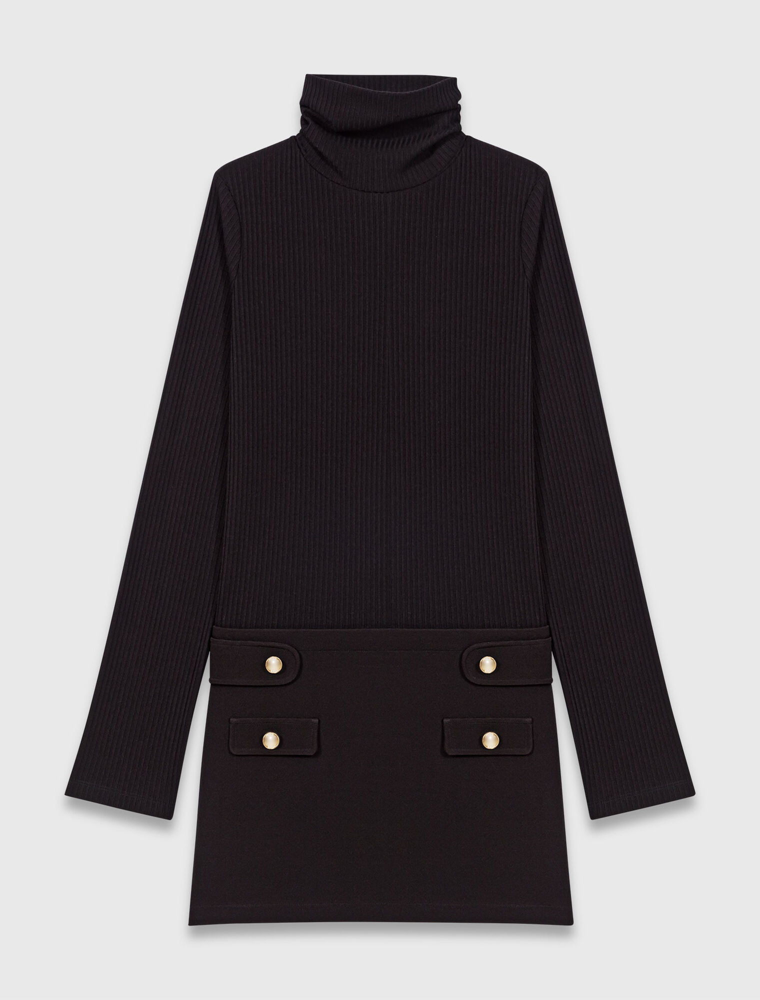 Short turtle neck dress