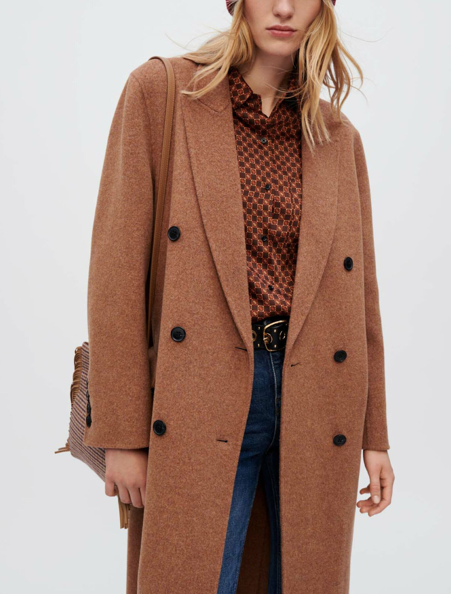 Double-sided mottled coat