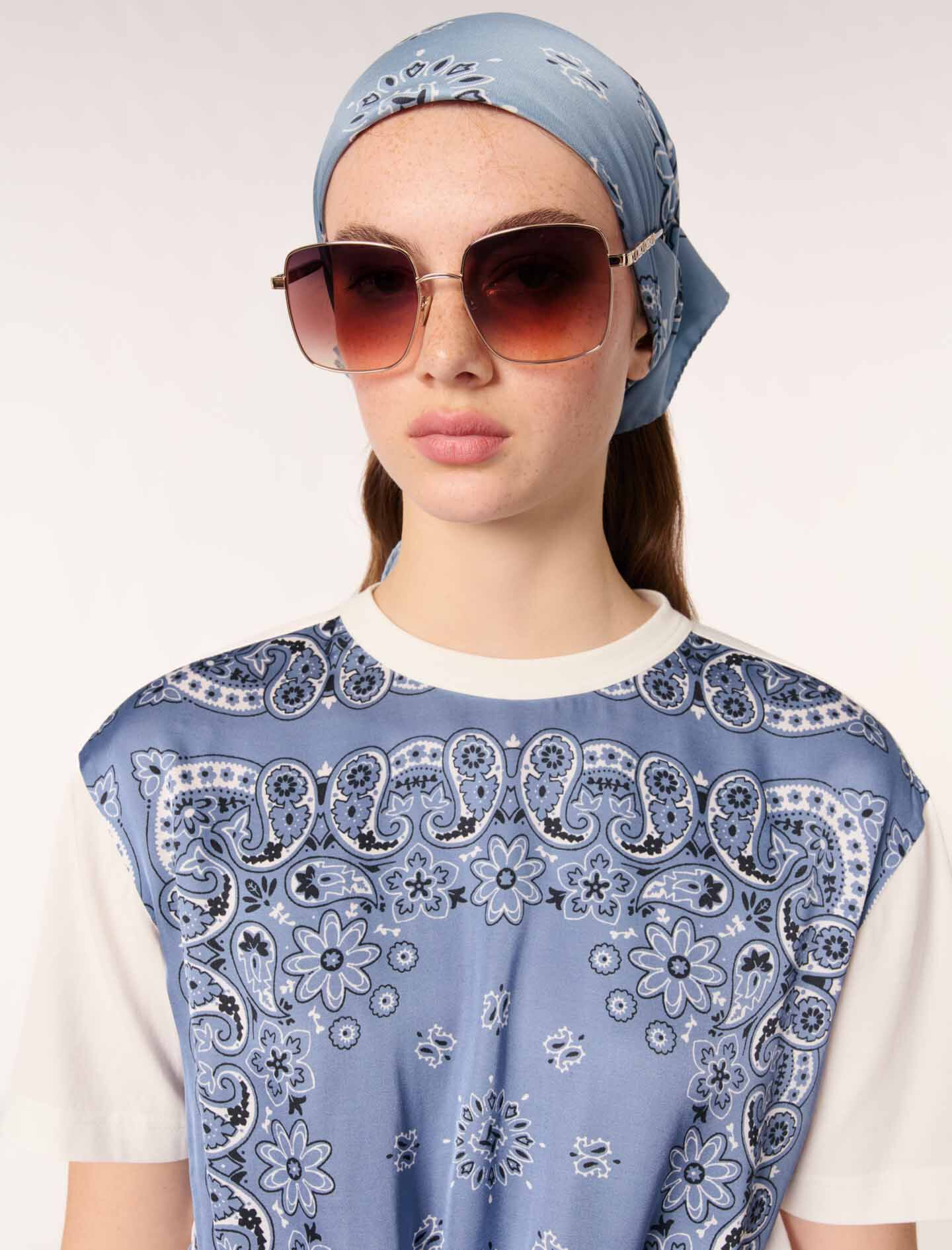 T-MAJE T-shirt with logo jewel detail Yellow / Orange for Women | Maje