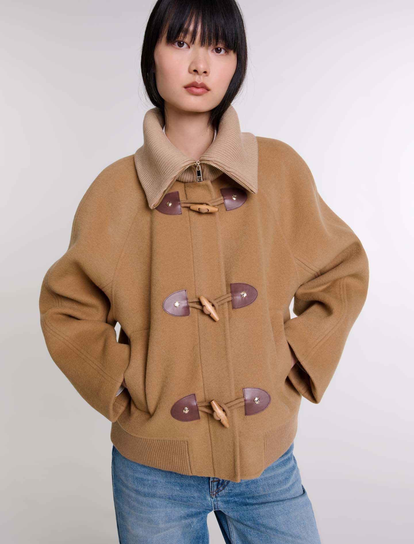 ジャケット・アウター authentic motel wool pea coat jacket HXW.GJQ Men's Premium Wool Blend Double Breasted Long Pea