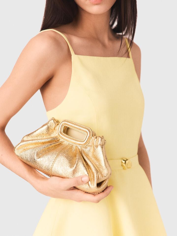 Metallic leather Milpli mini Clutch