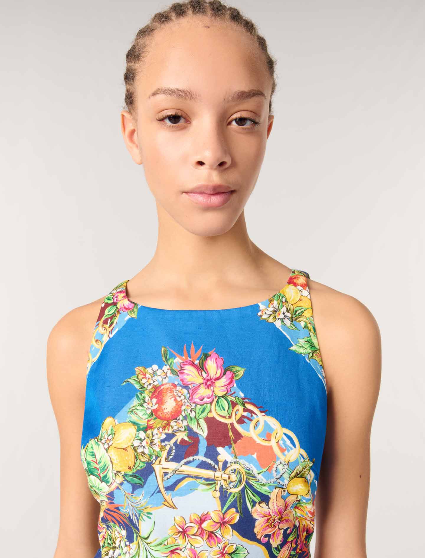 Patterned shift dress Multicolor For Women | Maje