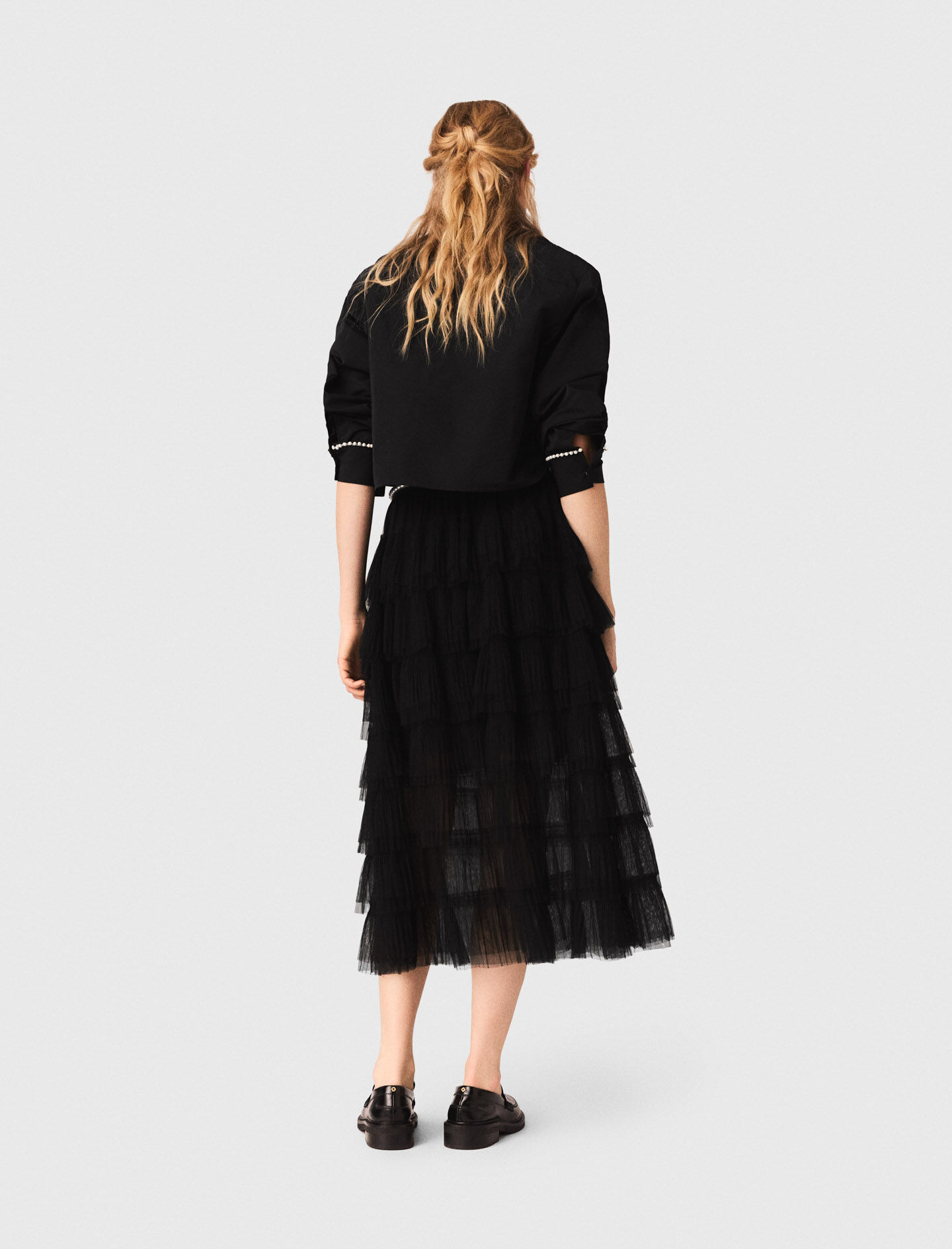 EMMA MAJOLICA PLEATS SKIRT(黒、Mサイズ) EMMA MAJOLICA PLEATS SKIRT(黒、Mサイズ) EMMA MAJOLICA PLEATS SKIRT