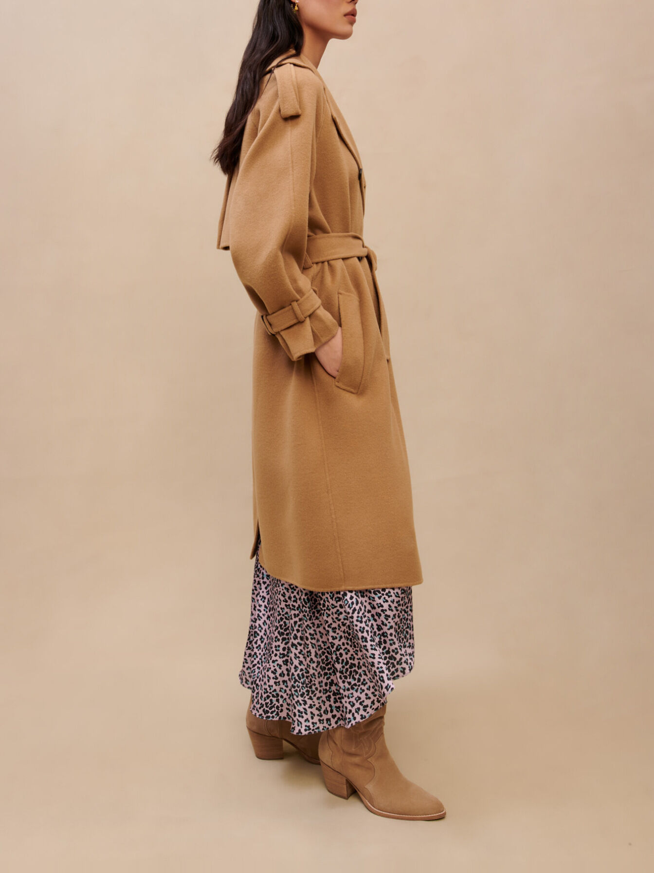 Camel wool coat