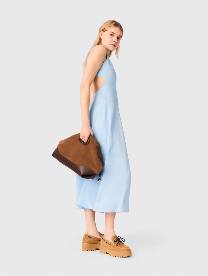 Open-back maxi dress