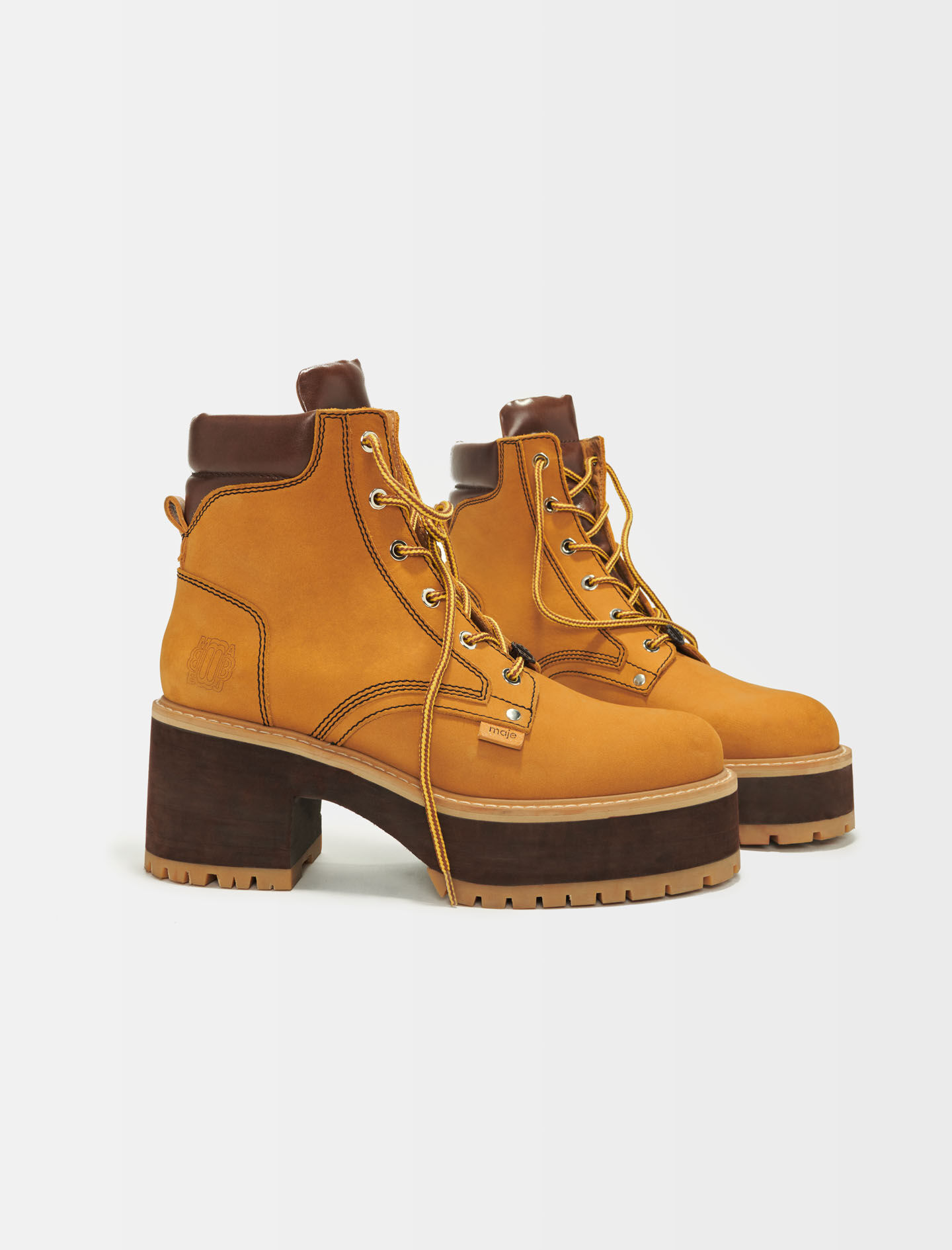 Chunky faux fur boots