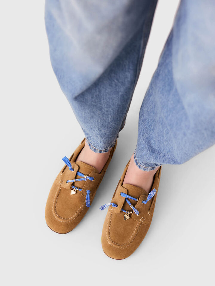 Suede boat shoes