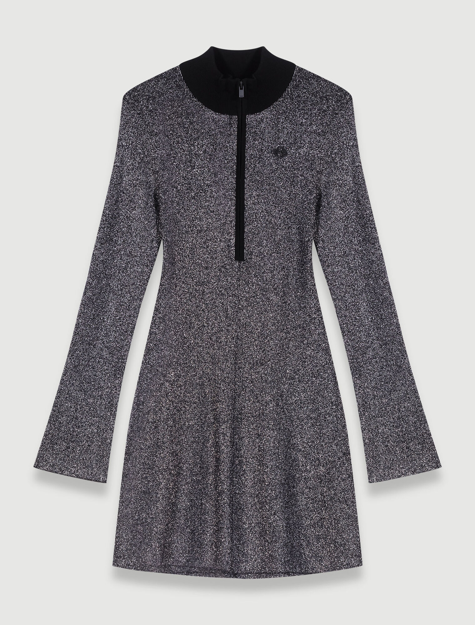 Short glittery knit dress