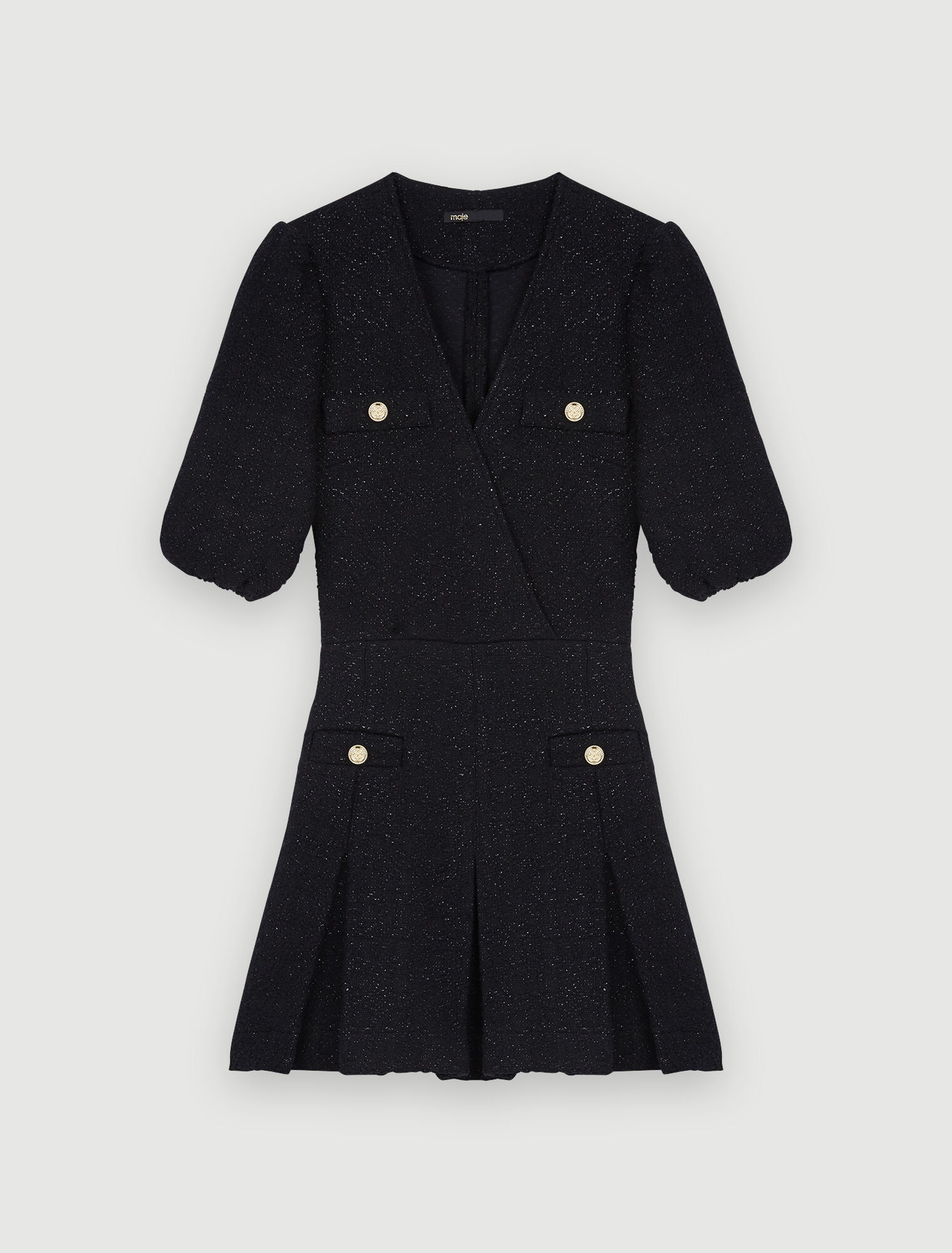 Shiny tweed dress