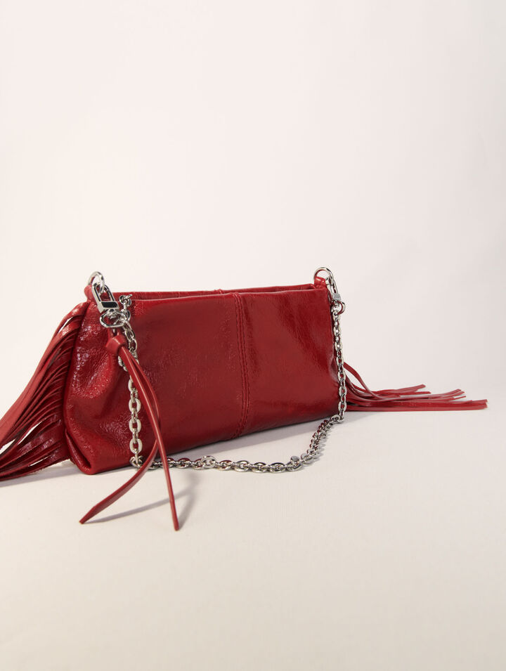 Miss M Pouch patent leather clutch
