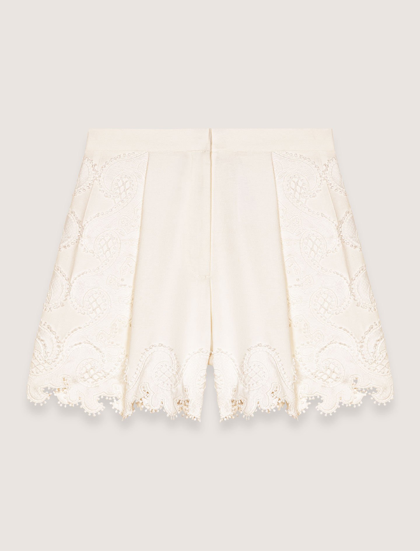 人気の贈り物が大集合 For White shorts floral Embroidered Women Maje | ワンピース