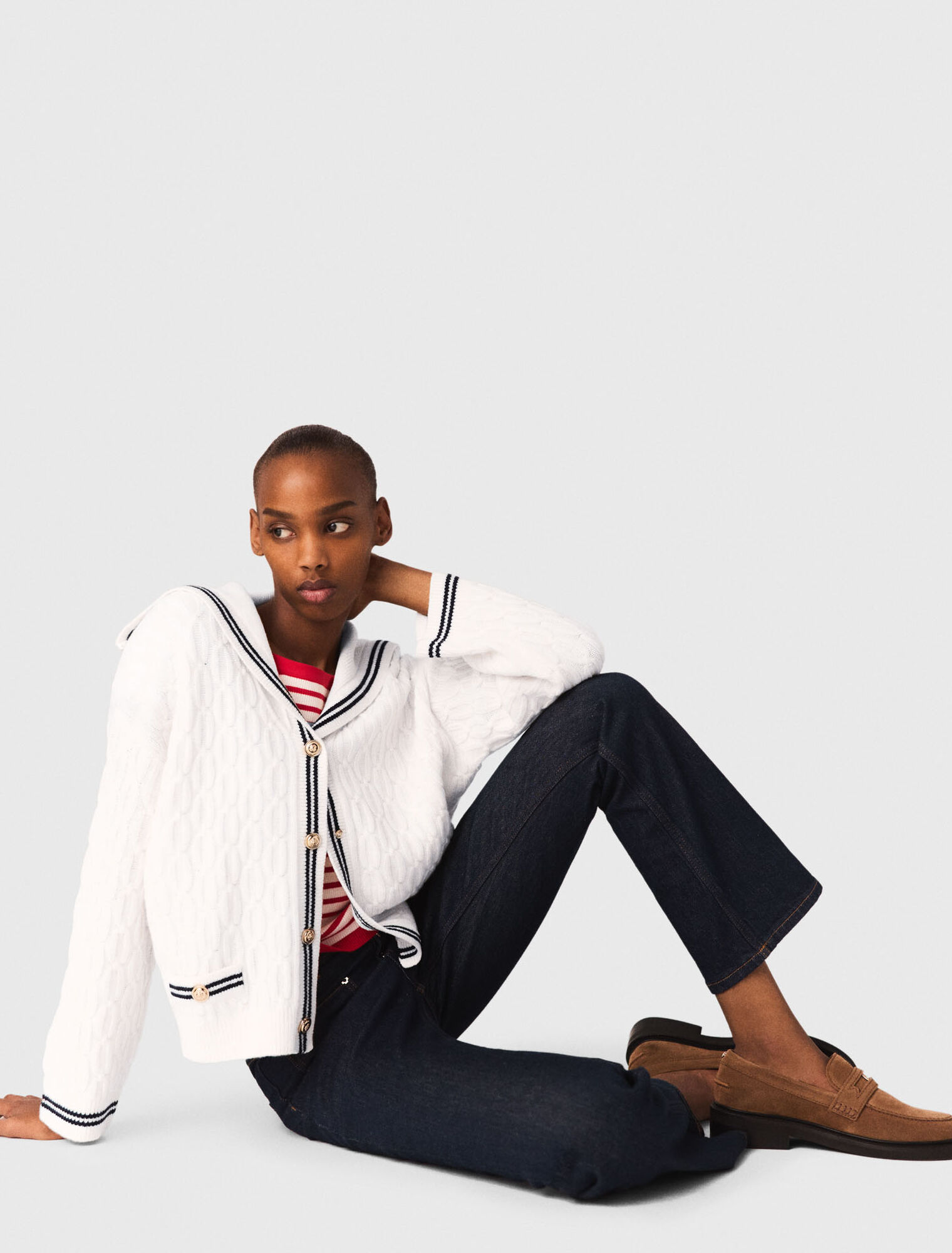 Denim jeans with pockets