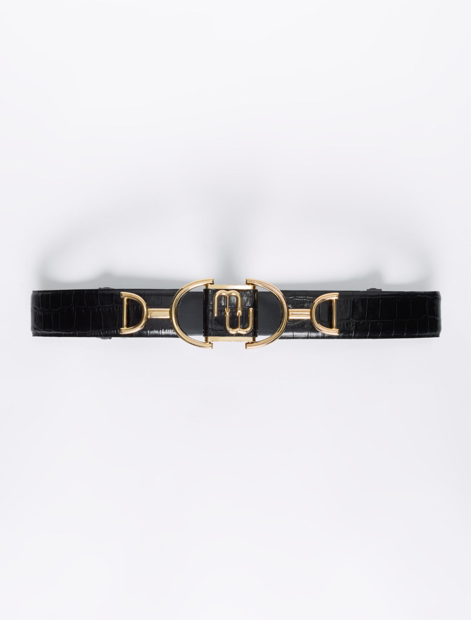 Maje double M leather belt