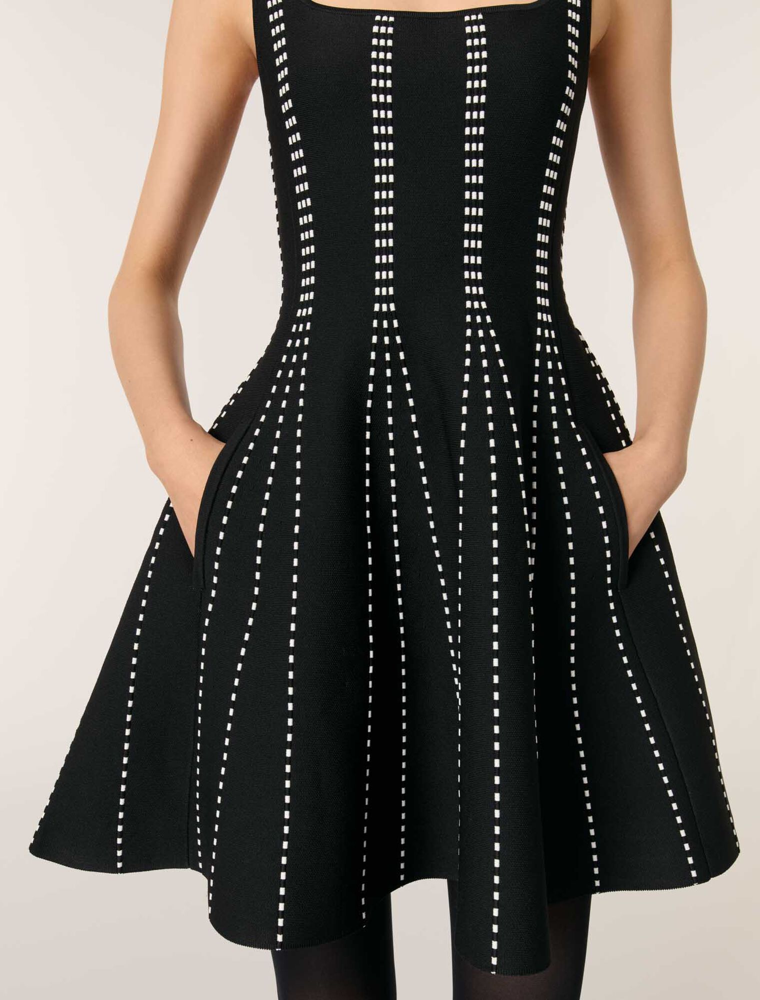Mini jacquard knit dress