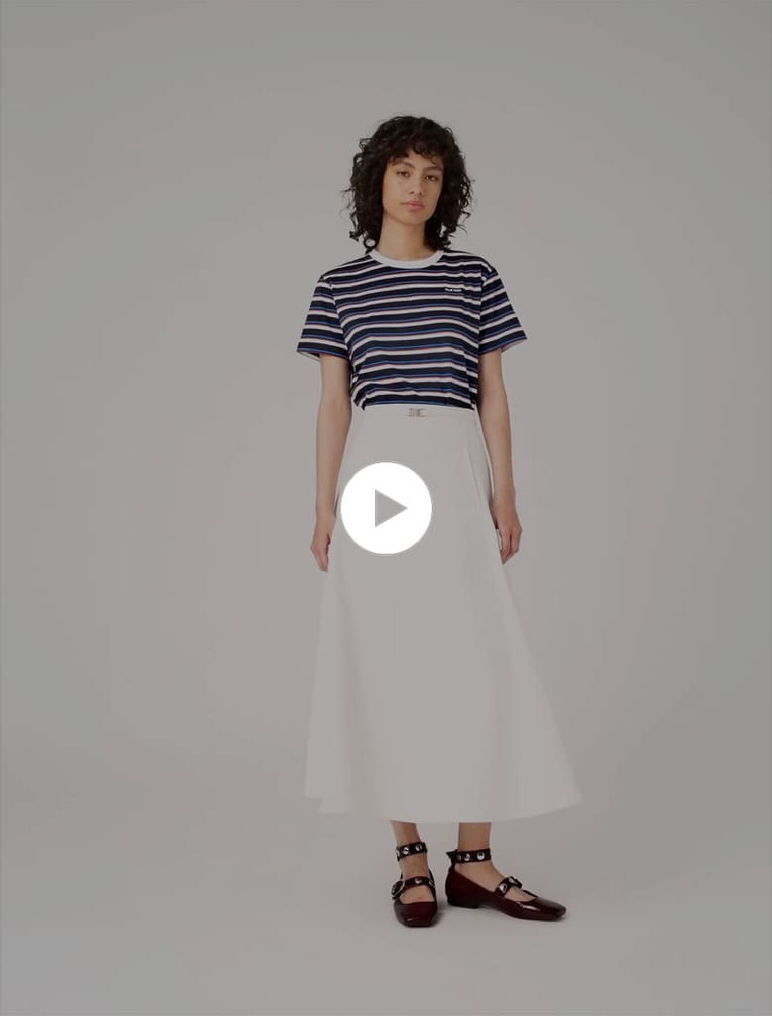 Heavy crepe skirt
