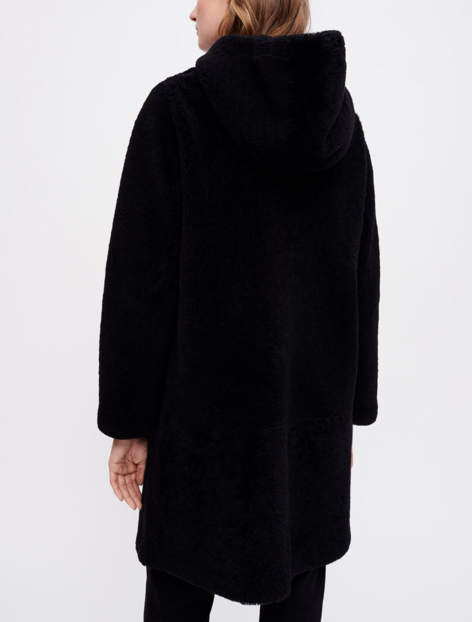 Wool and leather coat