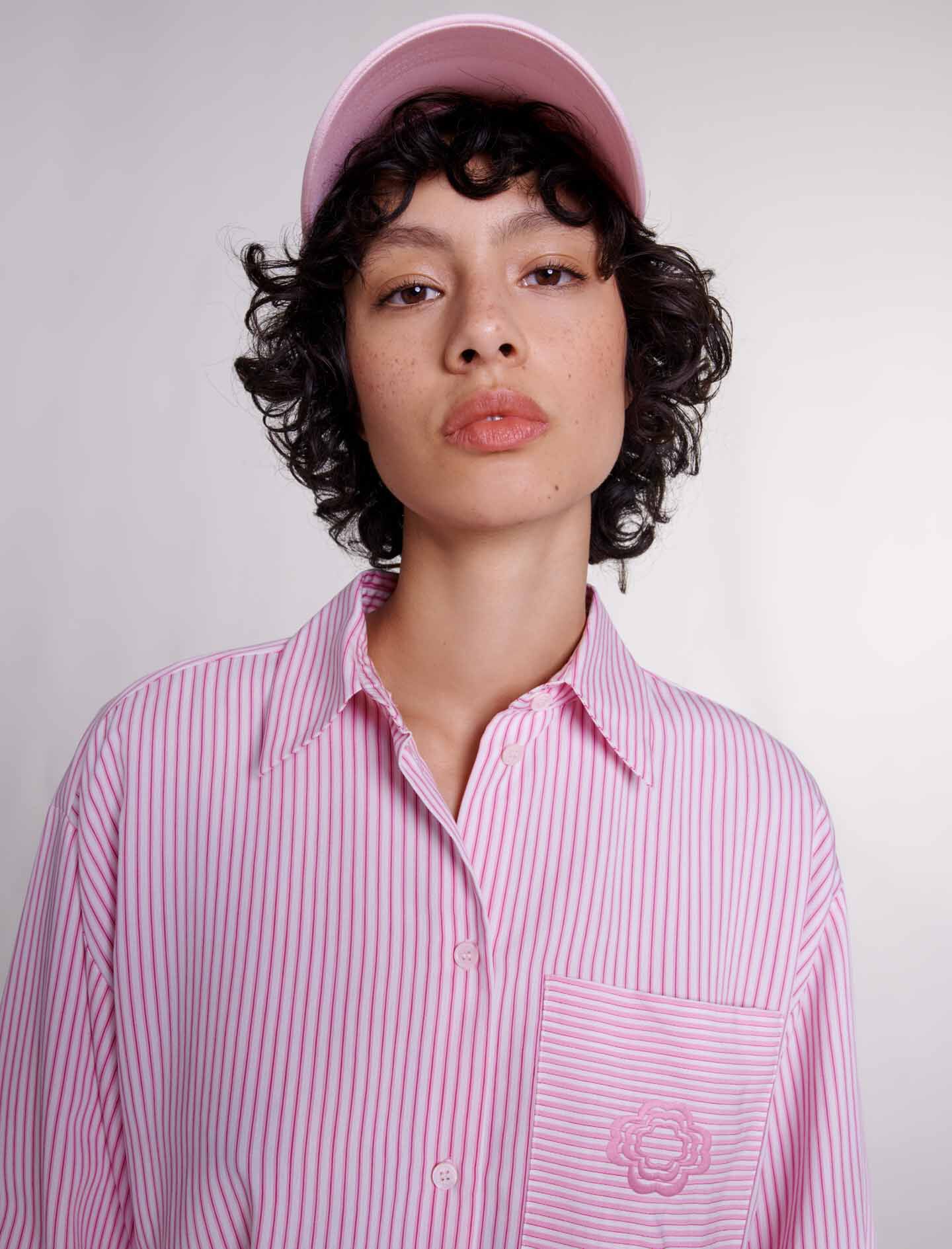 Striped shirt dress